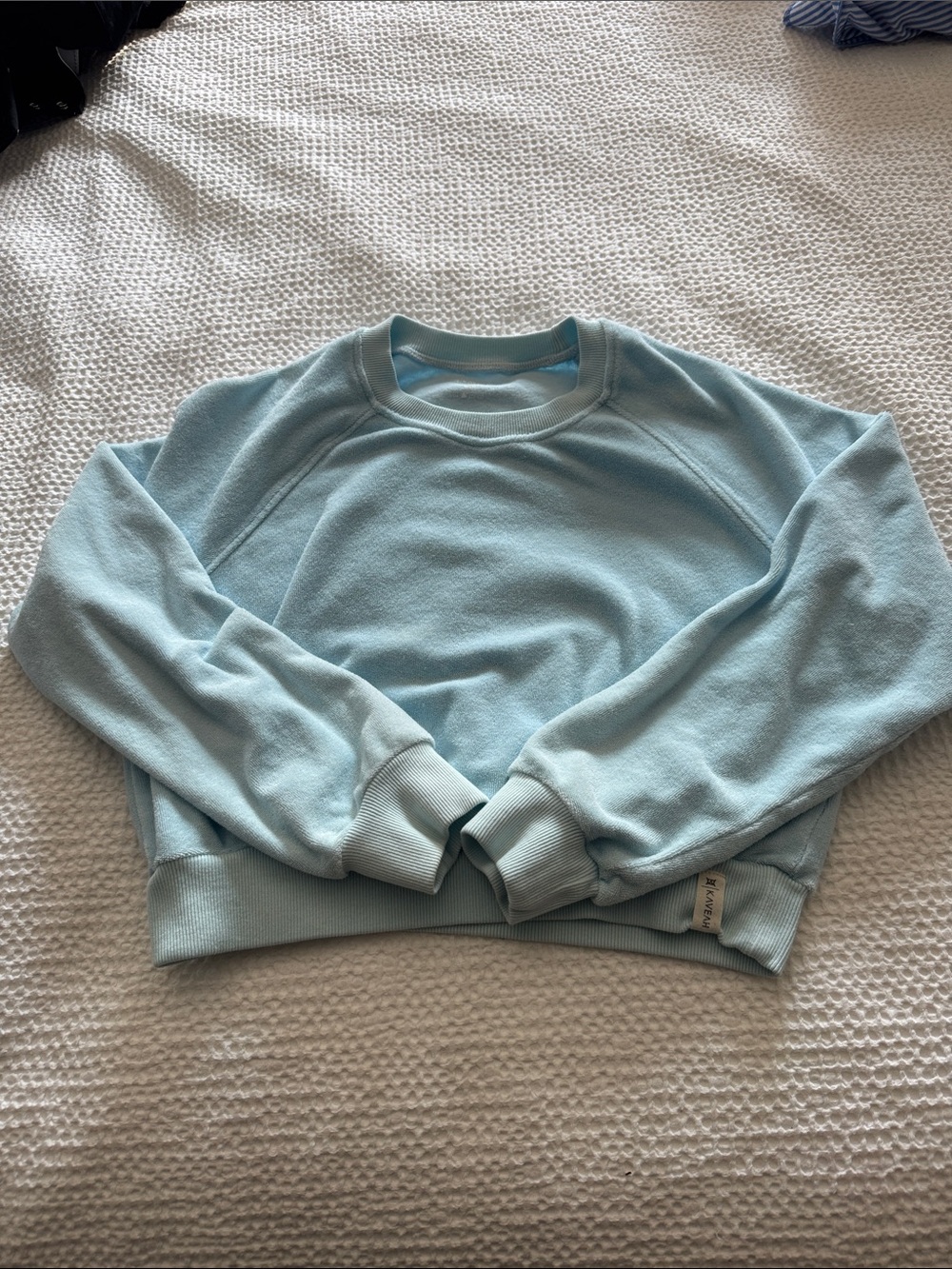 Cropped Terry Crewneck Sweatshirt